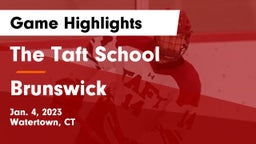 The Taft School vs Brunswick  Game Highlights - Jan. 4, 2023