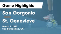 San Gorgonio  vs St. Genevieve Game Highlights - March 2, 2023