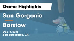 San Gorgonio  vs Barstow Game Highlights - Dec. 2, 2023