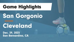 San Gorgonio  vs Cleveland  Game Highlights - Dec. 29, 2023