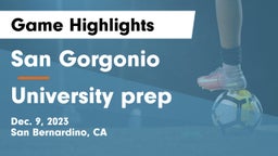 San Gorgonio  vs University prep Game Highlights - Dec. 9, 2023