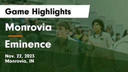 Monrovia  vs Eminence  Game Highlights - Nov. 22, 2023