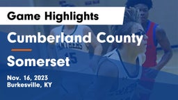 Cumberland County  vs Somerset  Game Highlights - Nov. 16, 2023