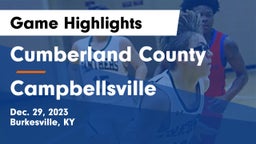 Cumberland County  vs Campbellsville  Game Highlights - Dec. 29, 2023