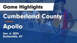 Cumberland County  vs Apollo  Game Highlights - Jan. 6, 2024
