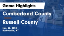 Cumberland County  vs Russell County  Game Highlights - Jan. 22, 2024