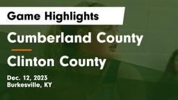 Cumberland County  vs Clinton County  Game Highlights - Dec. 12, 2023