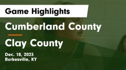 Cumberland County  vs Clay County  Game Highlights - Dec. 18, 2023