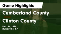Cumberland County  vs Clinton County  Game Highlights - Feb. 11, 2024