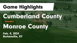Cumberland County  vs Monroe County  Game Highlights - Feb. 8, 2024
