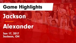 Jackson  vs Alexander  Game Highlights - Jan 17, 2017