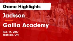 Jackson  vs Gallia Academy Game Highlights - Feb 14, 2017