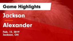 Jackson  vs Alexander  Game Highlights - Feb. 12, 2019