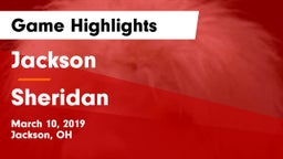 Jackson  vs Sheridan  Game Highlights - March 10, 2019