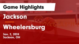 Jackson  vs Wheelersburg  Game Highlights - Jan. 2, 2024