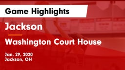 Jackson  vs Washington Court House Game Highlights - Jan. 29, 2020