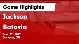 Jackson  vs Batavia  Game Highlights - Jan. 22, 2022