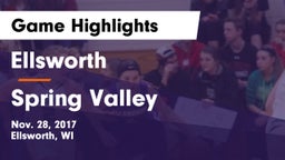 Ellsworth  vs Spring Valley  Game Highlights - Nov. 28, 2017