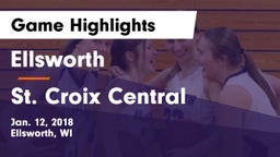 Ellsworth  vs St. Croix Central  Game Highlights - Jan. 12, 2018