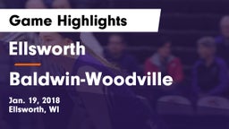 Ellsworth  vs Baldwin-Woodville  Game Highlights - Jan. 19, 2018