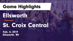 Ellsworth  vs St. Croix Central  Game Highlights - Feb. 8, 2019