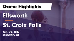 Ellsworth  vs St. Croix Falls  Game Highlights - Jan. 30, 2020