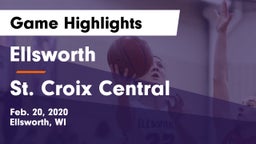 Ellsworth  vs St. Croix Central  Game Highlights - Feb. 20, 2020