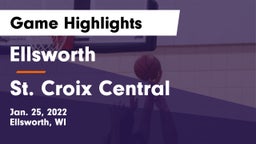 Ellsworth  vs St. Croix Central  Game Highlights - Jan. 25, 2022