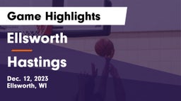 Ellsworth  vs Hastings  Game Highlights - Dec. 12, 2023