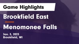 Brookfield East  vs Menomonee Falls  Game Highlights - Jan. 3, 2023