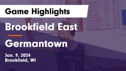 Brookfield East  vs Germantown  Game Highlights - Jan. 9, 2024
