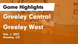 Greeley Central  vs Greeley West  Game Highlights - Feb. 1, 2022