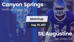 Matchup: Canyon Springs High vs. St. Augustine  2017