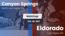 Matchup: Canyon Springs High vs. Eldorado  2017