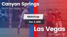Matchup: Canyon Springs High vs. Las Vegas  2018