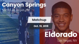 Matchup: Canyon Springs High vs. Eldorado  2018