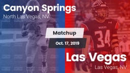 Matchup: Canyon Springs High vs. Las Vegas  2019