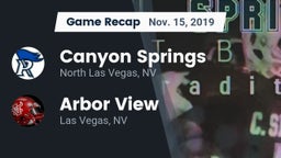 Recap: Canyon Springs  vs. Arbor View  2019
