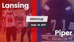 Matchup: Lansing  vs. Piper  2017