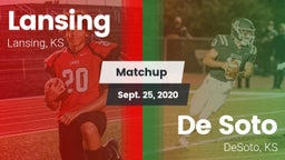 Matchup: Lansing  vs. De Soto  2020
