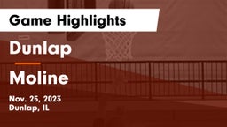 Dunlap  vs Moline  Game Highlights - Nov. 25, 2023