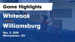 Whiteoak  vs Williamsburg  Game Highlights - Dec. 5, 2020