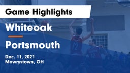 Whiteoak  vs Portsmouth  Game Highlights - Dec. 11, 2021