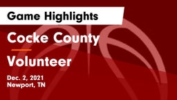 Cocke County  vs Volunteer  Game Highlights - Dec. 2, 2021