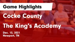 Cocke County  vs The King's Academy Game Highlights - Dec. 13, 2021