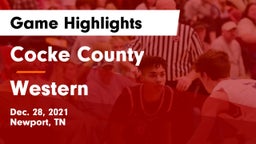 Cocke County  vs Western  Game Highlights - Dec. 28, 2021