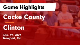 Cocke County  vs Clinton  Game Highlights - Jan. 19, 2022