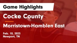 Cocke County  vs Morristown-Hamblen East  Game Highlights - Feb. 10, 2023