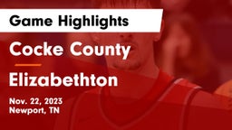 Cocke County  vs Elizabethton  Game Highlights - Nov. 22, 2023