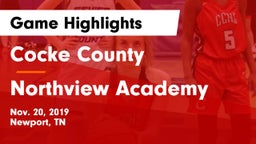 Cocke County  vs Northview Academy Game Highlights - Nov. 20, 2019